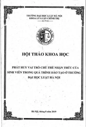 Phát huy vai trò chủ thể nhận thức của sinh viên trong