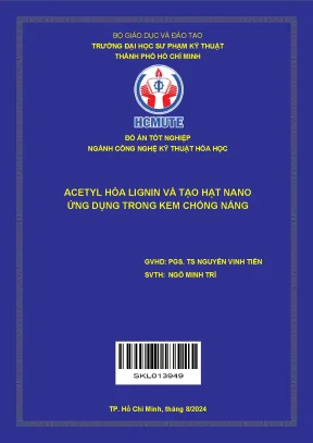 Đồ Án Tốt Nghiệp: Acetyl Hóa Lignin & Tạo Hạt Nano Ứng 