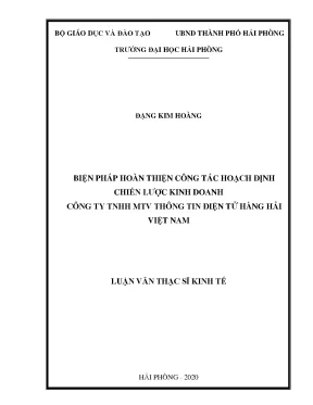 Biện pháp hoàn thiện hoạch định chiến lược kinh doanh