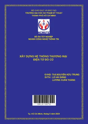 Đồ án tốt nghiệp CNTT: Xây dựng hệ thống thương mại điện