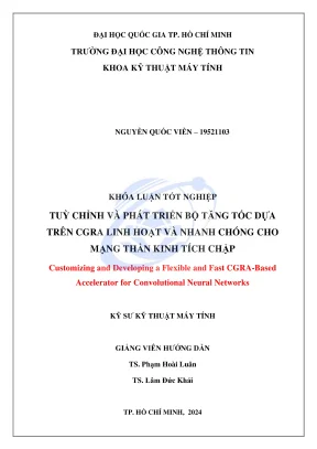 Phát triển bộ tăng tốc cho mạng thần kinh tích chập với 
