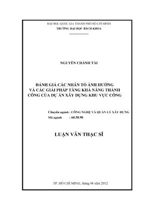 Luận Văn Thạc Sĩ: Giải Pháp Tăng Thành Công Dự Án Xây