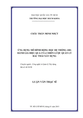 Luận Văn Thạc Sĩ: Ứng Dụng Mô Hình Động Học Đánh Giá