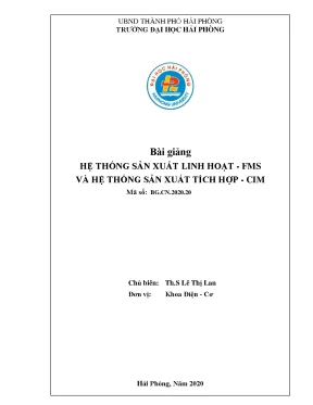 Hệ Thống Sản Xuất Linh Hoạt FMS Và Tích Hợp CIM: Hướng