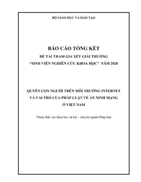 Nghiên cứu quyền con người trên internet và vai trò pháp 