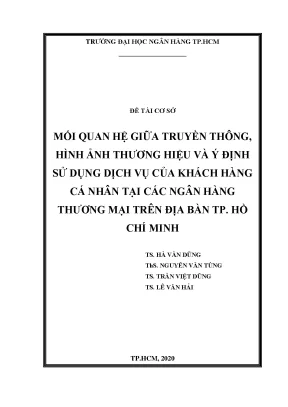 Nghiên cứu mối quan hệ giữa truyền thông hình ảnh thương
