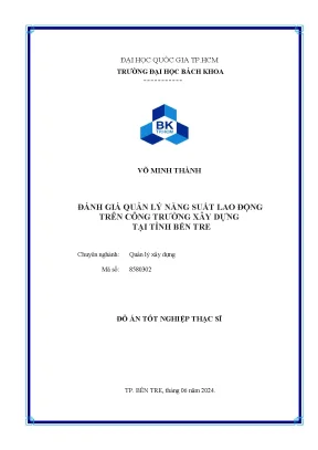 Đánh Giá Quản Lý Năng Suất Lao Động Trên Công Trường Xây