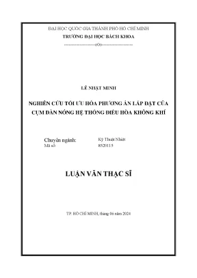 Nghiên cứu tối ưu hóa lắp đặt cụm dàn nóng điều hòa 