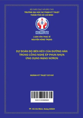 Dự đoán độ bền kéo đường hàn trong ép phun nhựa bằng