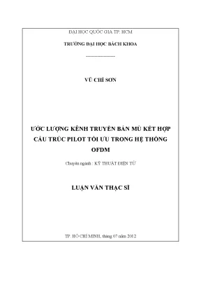 Luận Văn Thạc Sĩ Kỹ Thuật Điện Tử: Ước Lượng Kênh Truyền