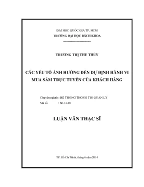 Luận Văn Thạc Sĩ: Hệ Thống Thông Tin Quản Lý Yếu Tố Ảnh