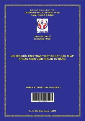 Hướng dẫn tính toán và thiết kế kết cấu tháp khoan giàn