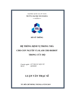 Hệ thống định vị trong nhà cho người và SLAM cho robot