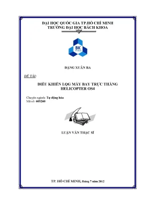 Luận Văn Thạc Sĩ: Tự Động Hóa Điều Khiển LQG Cho Máy Bay 