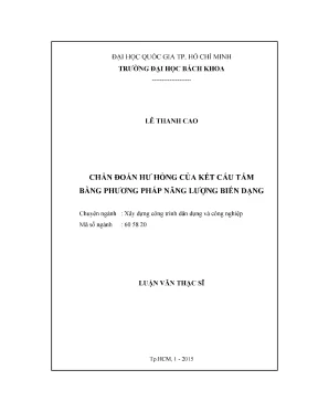 Phương pháp năng lượng biến dạng chẩn đoán hư hỏng kết