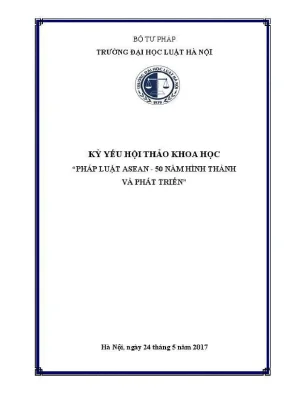 Kỷ yếu hội thảo khoa học pháp luật ASEAN: 50 năm hình