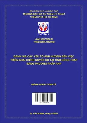 Đánh giá yếu tố triển khai chính quyền số tại Đồng Tháp