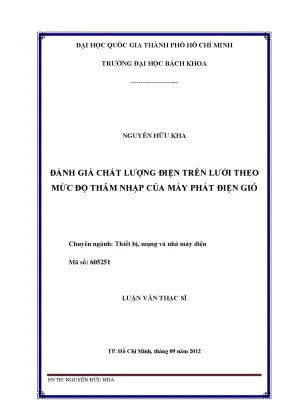 Đánh Giá Chất Lượng Điện Trên Lưới Theo Mức Độ Thâm Nhập