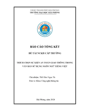 Nghiên cứu sự kiện an toàn giao thông trong văn bản