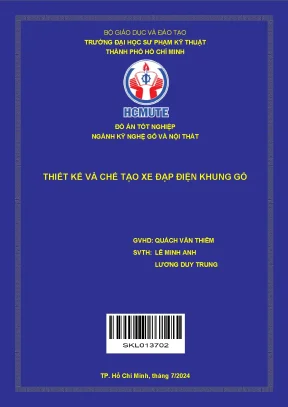 Thiết kế xe đạp điện khung gỗ cho đồ án tốt nghiệp ngành 
