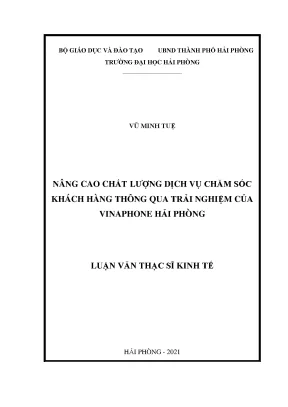 Luận Văn Thạc Sĩ: Nâng Cao Chất Lượng Dịch Vụ Chăm Sóc