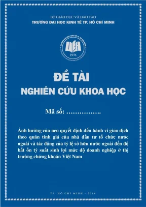 Ảnh hưởng của neo quyết định và tỷ lệ sở hữu nước ngoài
