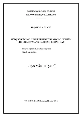 Luận Văn Thạc Sĩ: Ứng Dụng Mô Hình Petri Net Nâng Cao