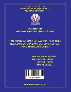 Giải Pháp Bảo Tồn Và Phát Triển Quà Lưu Niệm, Bánh Dân 