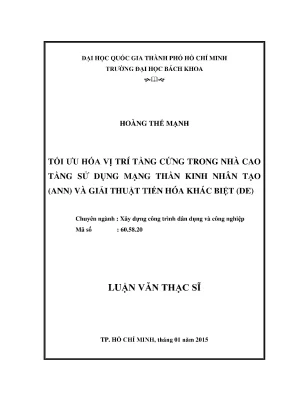 Tối ưu hóa vị trí tầng cứng trong nhà cao tầng bằng ANN