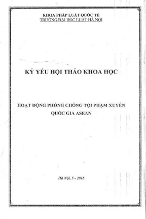 Kỷ yếu hội thảo khoa học phòng chống tội phạm xuyên quốc 