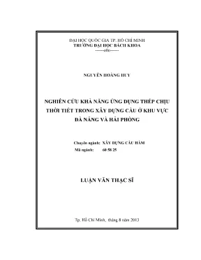 Nghiên cứu ứng dụng thép chịu thời tiết trong xây dựng 
