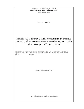 Luận Văn Thạc Sĩ Kỹ Thuật Xây Dựng: Nghiên Cứu Tổ Chức 