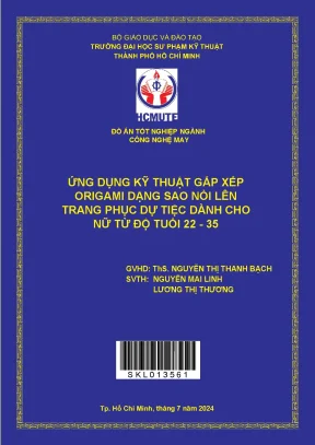 Ứng dụng kỹ thuật origami sao nổi trên trang phục dự 