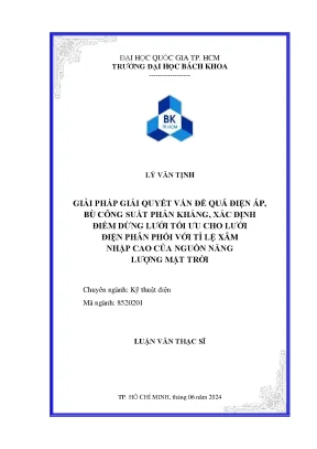 Giải pháp quá điện áp và bù công suất phản kháng cho