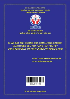 Khảo sát ảnh hưởng của carbon nanotubes đến khả năng hấp 