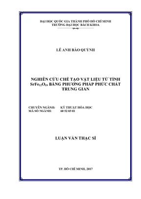Nghiên cứu vật liệu SrFe12O19 và khả năng quang xúc tác