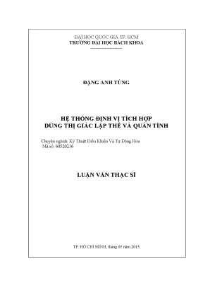 Luận Văn Thạc Sĩ: Điều Khiển Và Tự Động Hóa Hệ Thống