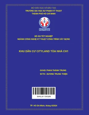 Đồ án tốt nghiệp công nghệ kỹ thuật xây dựng khu dân cư 