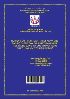 Thiết kế hệ thống sấy đối lưu thông minh tiệt trùng bằng