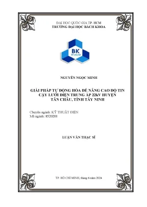 Giải pháp tự động hóa nâng cao độ tin cậy lưới điện 22kV