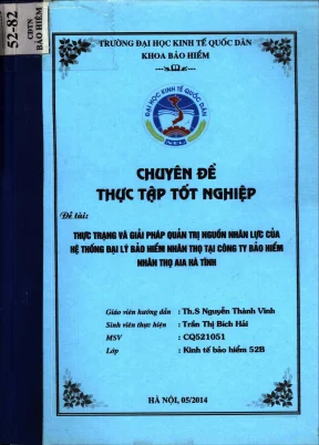 Thực trạng và giải pháp quản trị nguồn nhân lực tại đại 
