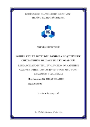 Nghiên cứu và đánh giá hoạt tính ức chế xanthine oxidase