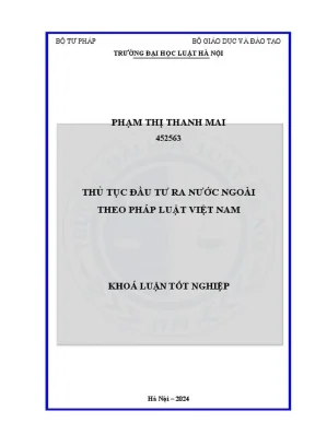 Hướng dẫn thủ tục đầu tư ra nước ngoài theo pháp luật 