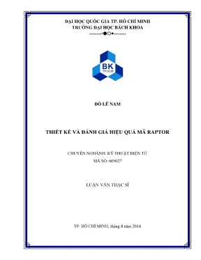 Luận Văn Thạc Sĩ Kỹ Thuật Điện Tử: Thiết Kế Và Đánh Giá