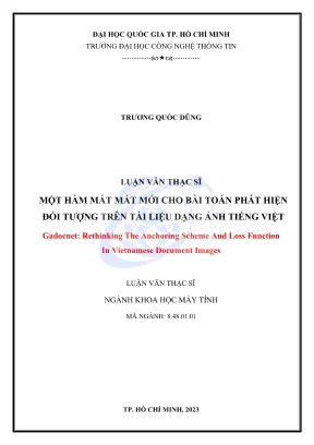 Hàm Mất Mát Mới Cho Phát Hiện Đối Tượng Trên Ảnh Tiếng 