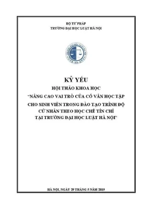 Nâng cao vai trò cố vấn học tập cho sinh viên đại học