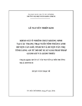 Giải pháp giám sát và giảm thiểu ô nhiễm kháng sinh tại 
