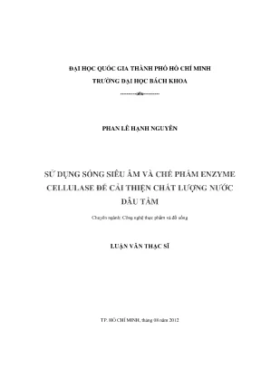 Cải thiện chất lượng nước dâu tằm bằng sóng siêu âm và 