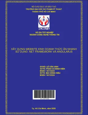 Xây Dựng Website Thức Ăn Nhanh Với .NET Framework Và