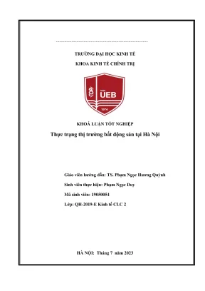 Thực Trạng Thị Trường Bất Động Sản Hà Nội: Phân Tích &